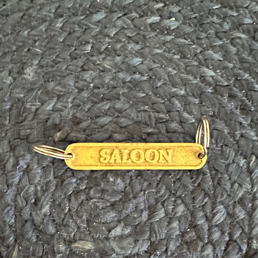 Lowell Sigmund Santa Monica Brass “Saloon”Keychain/Plaque